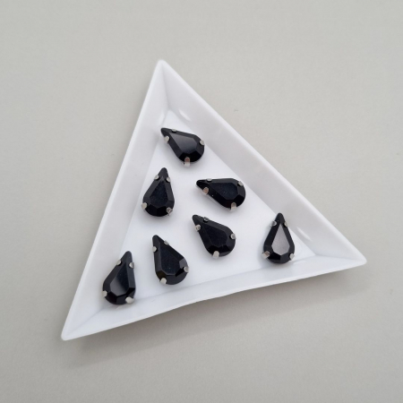 Strasuri Lacrima - Stras 8x13mm lacrima negru