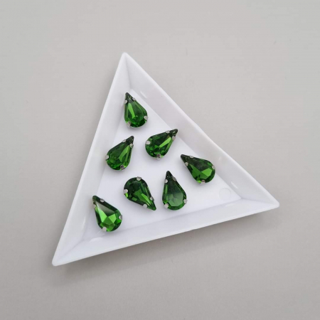 Strasuri Lacrima - Stras Lacrima Olive 8x13mm