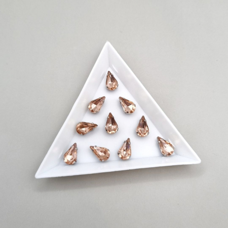 Strasuri Lacrima - Stras Lacrima Peach 6x10mm