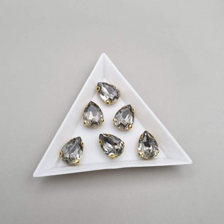 Gri/ Grafit - Stras Rasina - Grafit 10x14mm