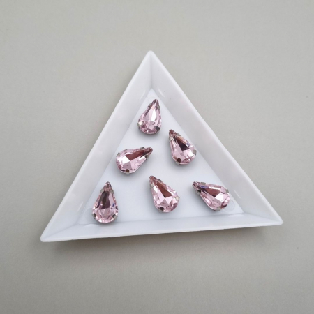 Strasuri Lacrima - Stras Lacrima Roz 8x13mm