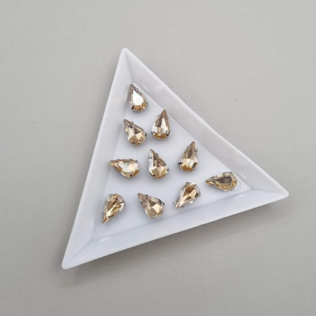 Sampanie - Stras Lacrima Sampanie 6x10mm