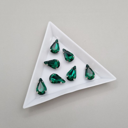 Verde/ Smarald - Stras 8x13mm lacrima smarald