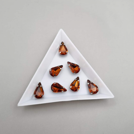Strasuri Lacrima - Stras Lacrima Tea color 8x13mm