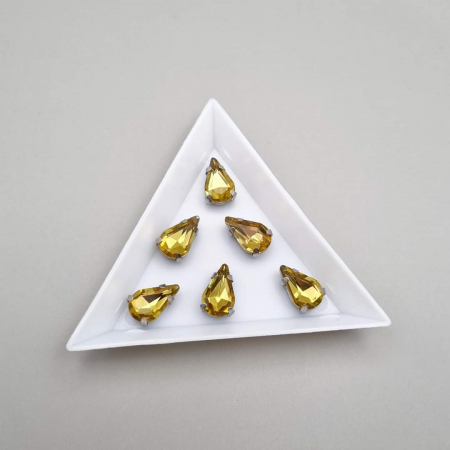 Strasuri Lacrima - Stras Lacrima Topaz 8x13mm