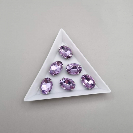 Strasuri Rotunde si Ovale - Stras Oval Violet 10x14mm