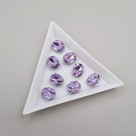 Strasuri Rotunde si Ovale - Stras Oval Violet 8x10mm