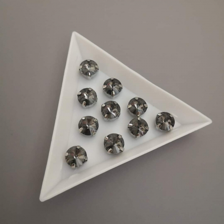 Strasuri Rotunde si Ovale - Stras Rotund Grafit 8mm