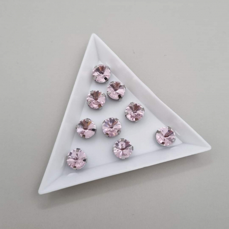 Strasuri Rotunde si Ovale - Stras Rotund Roz 8mm