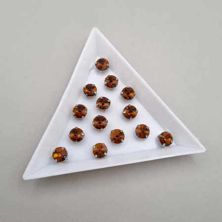 Strasuri Rotunde si Ovale - Stras Rotund Tea Color 6mm