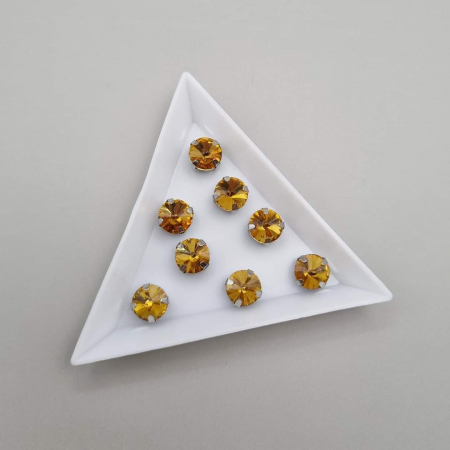 Strasuri Rotunde si Ovale - Stras Rotund Topaz 8mm