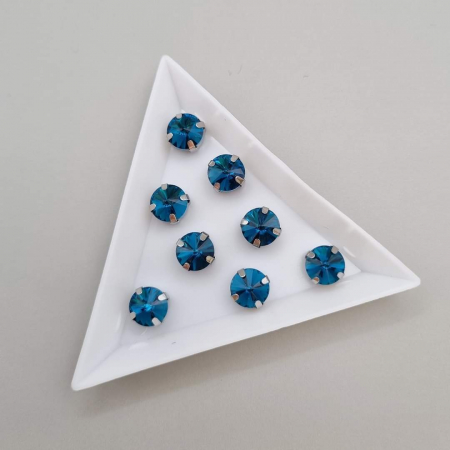 Strasuri Rotunde si Ovale - Stras Rotund Turcoaz 8mm