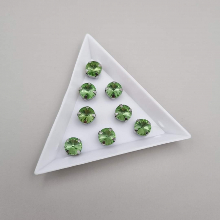 Strasuri Rotunde si Ovale - Stras Rotund Verde 8mm