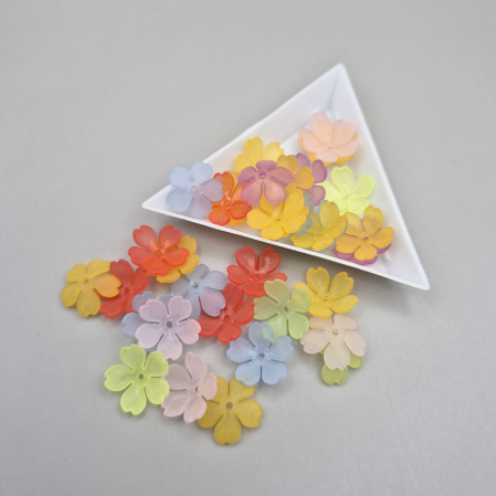 Accesorii Acrilice - Flori acril 14mm mix