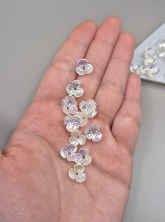 Accesorii Acrilice - Flori acrilice Ivoire AB 10mm