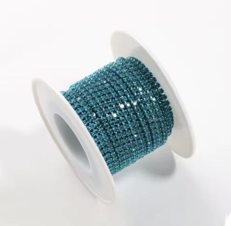 Lant strasuri - Lant strasuri 2mm/2.5mm blue zircon