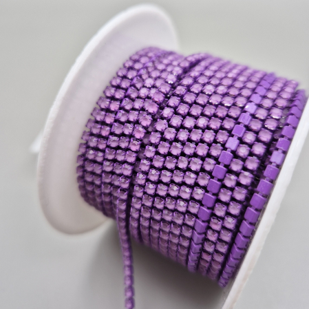 Lant strasuri 2mm mov mocha [1]