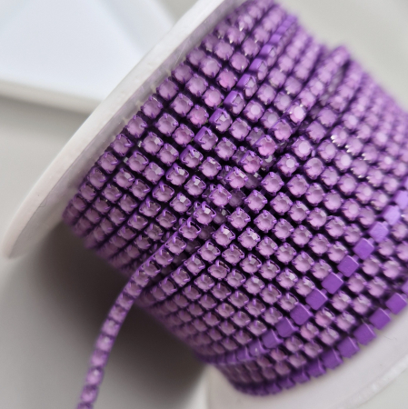 Lant strasuri 2mm mov mocha [2]