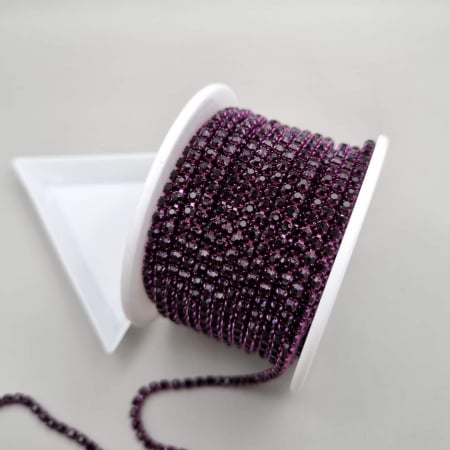 Mov/ violet - Lant strasuri Ametist 2.5mm