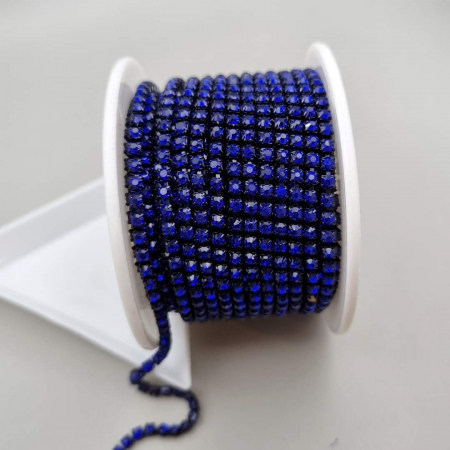 Albastru - Lant strasuri Safir 2.5mm