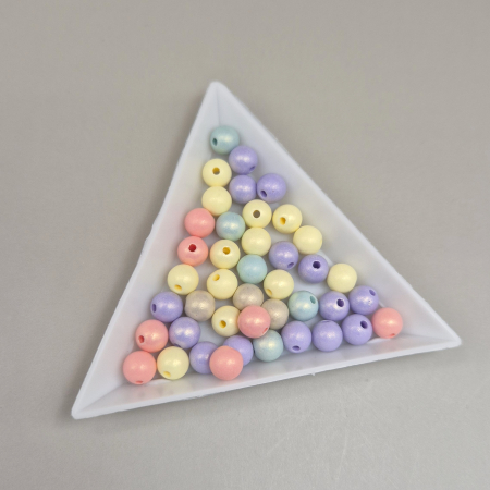 Accesorii Acrilice - Margele acril mix 6mm