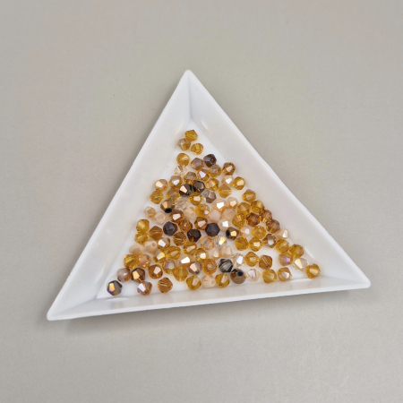 Biconice 3mm - Margele Biconice 3mm mix maro