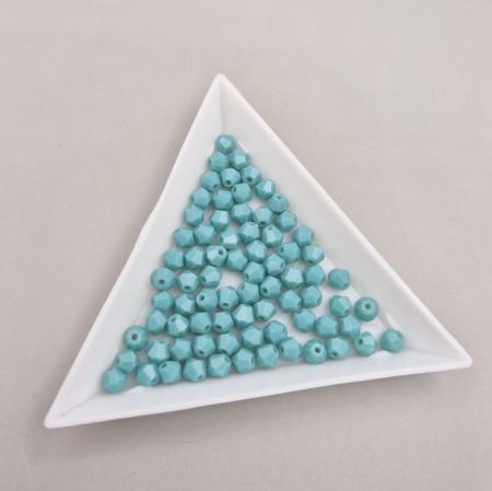 Margele - Margele Biconice 4mm Albastru turcoaz opac