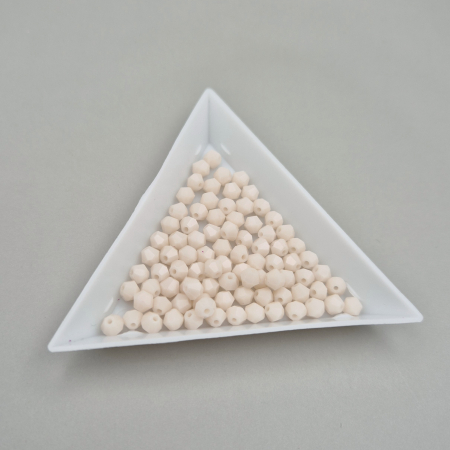 Ivoire - Margele Biconice 4mm Crem deschis opac