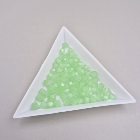 Margele - Margele Biconice 4mm  Verde mat