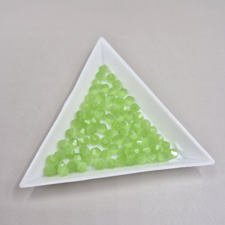 Margele - Margele Biconice 4mm  Verde mat