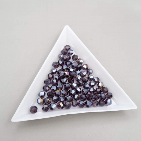 Biconice 4mm - Margele Biconice Ametist AB 4mm