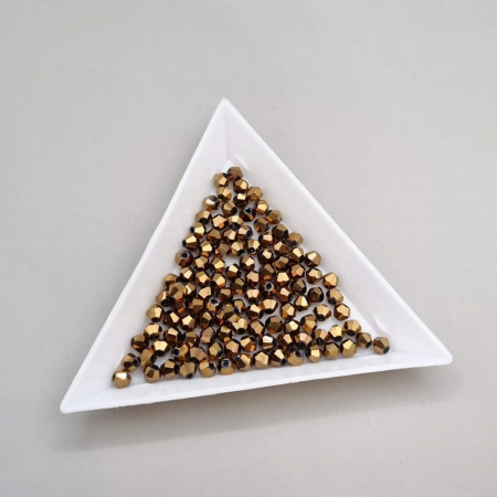 Biconice 3mm - Margele Biconice Bronz 3mm