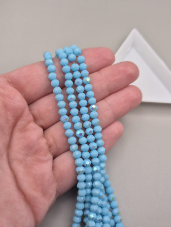 Margele - Margele fatetate 3x4mm bleu AB