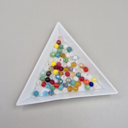 Margele - Margele fatetate 3x4mm mix