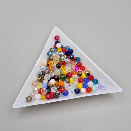 Margele - Margele fatetate 3x4mm mix