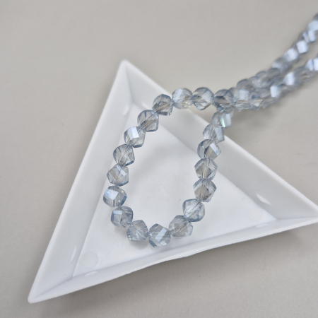 Gri/ Grafit - Margele fatetate 6mm blue grey