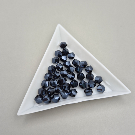 Gri/ Grafit - Margele fatetate 6mm grafit
