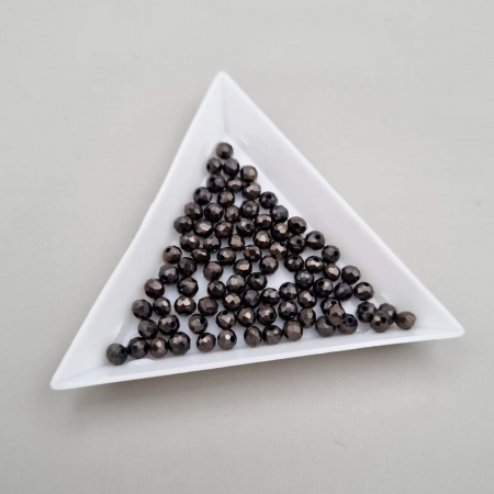 Margele - Margele fatetate Maro inchis 3x4mm