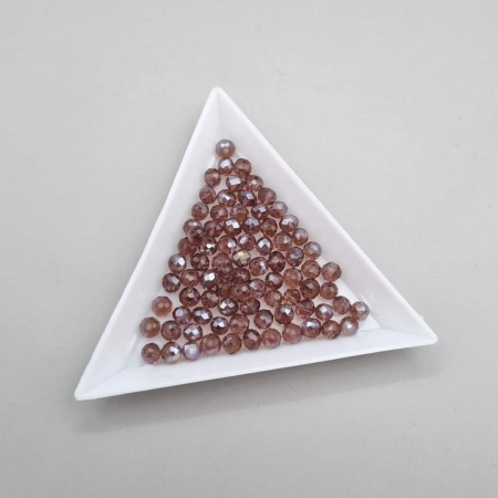 Rosu - Margele fatetate Wine red AB 3x4mm