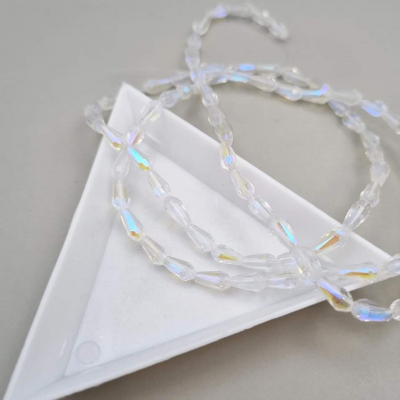 Margele Lacrima - Margele Lacrima Clear AB 3x7mm