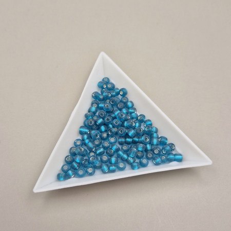 Albastru - Margele nisip Albastru turcoaz 4mm