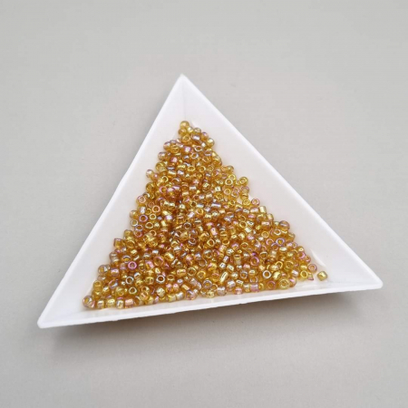 Maro - Margele nisip Amber AB ~2mm