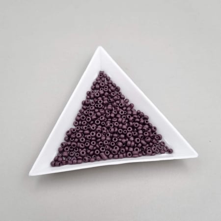 Margele Nisip - Margele nisip Mov inchis opac ~2mm