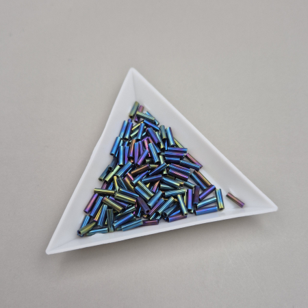 Negru - Margele nisip Negru AB 5mm