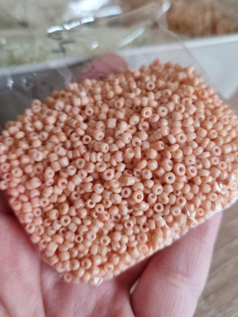 Margele Nisip - Margele nisip Portocaliu deschis opac ~2mm
