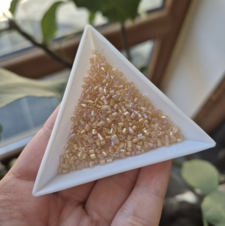 Margele Nisip - Margele nisip sampanie pal AB ~2-3mm
