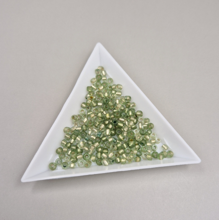 Margele Nisip - Margele nisip verde transparent ~2-3mm