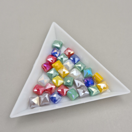 Alte forme - Mix margele patrate 6mm - 30 buc/set