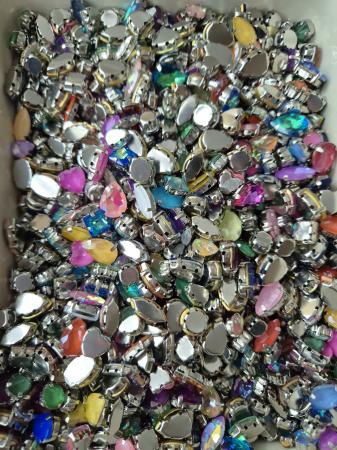 Ivoire - Mix strasuri defecte - toate formele AB/jelly/RB