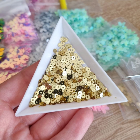 Paiete 3mm - Paiete 3mm Auriu Deschis oglinda